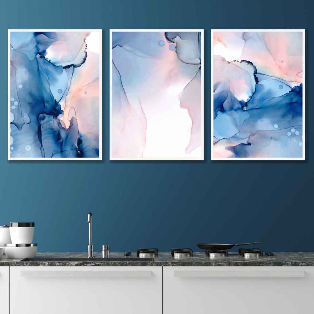 Abstrakt Veggkunstsett med 3 Plakater 2
