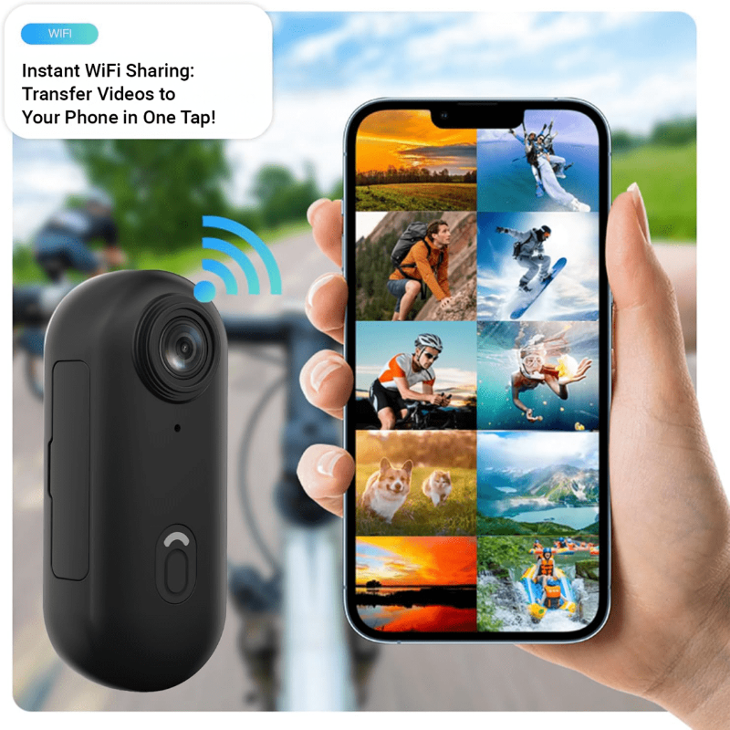 Actionkamera for Ekstremsport 4K Vanntett 8