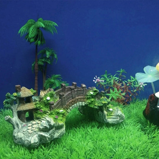 Akvariedekorasjon Bro for Fisketank 1
