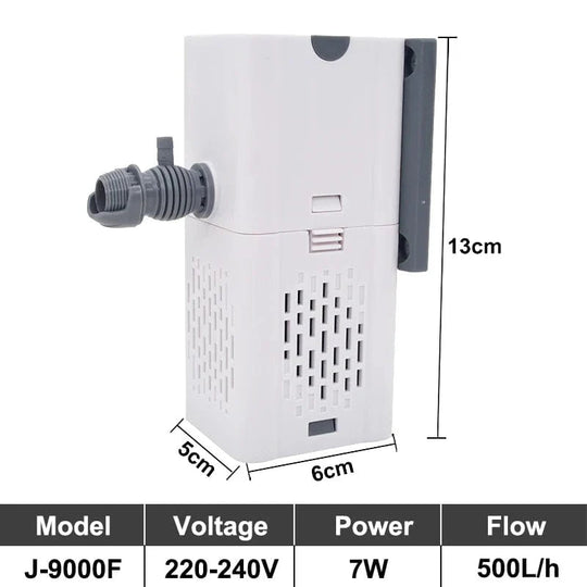 Akvariefilterpumpe Nedsenkbar Stille Luftpumpe for Fisketank 0