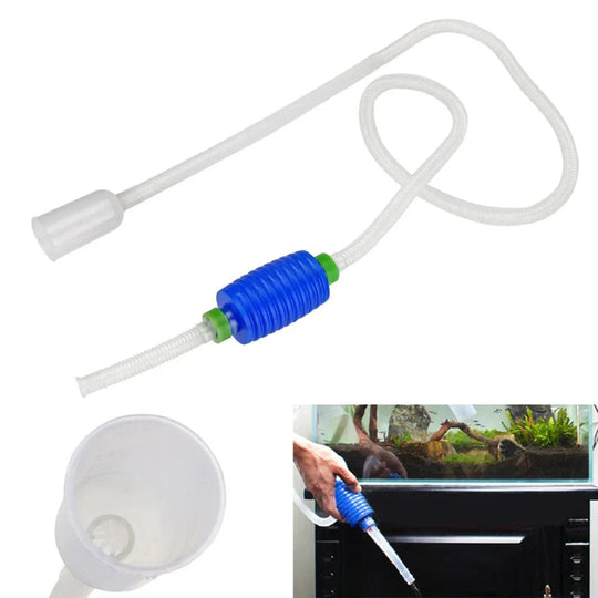 Akvarium Rengjøringsverktøy Vakuum Siphon 2