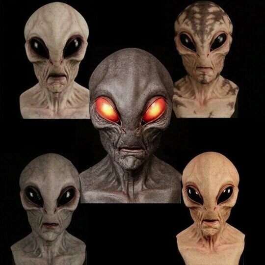 Alien Maske Halloween Kostyme Tilbehør 2