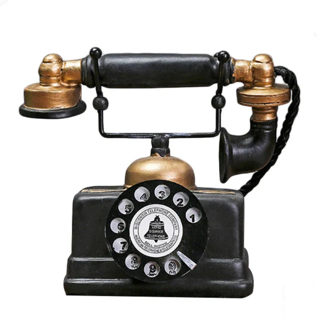 Antikk Telefon Dekorasjon Retro Stil 3