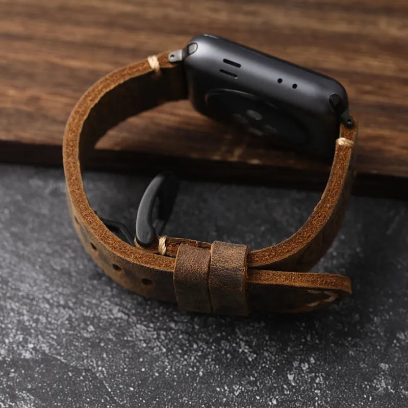 Apple Watch-rem i Kuskinn Håndlaget 4