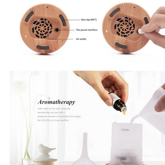 Aromaburst 3D Glassvase Aroma Diffusor med LED Lys 7