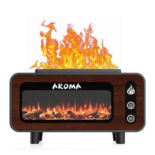 Aromadiffuser Med Flammeeffekt Og LED-Belysning For Innendørs Bruk 0