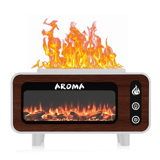 Aromadiffuser Med Flammeeffekt Og LED-Belysning For Innendørs Bruk 6