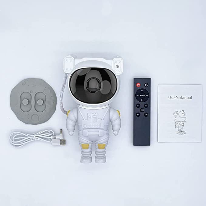 Astronautlampe LED-projektor med 360° Roterende Hode 3