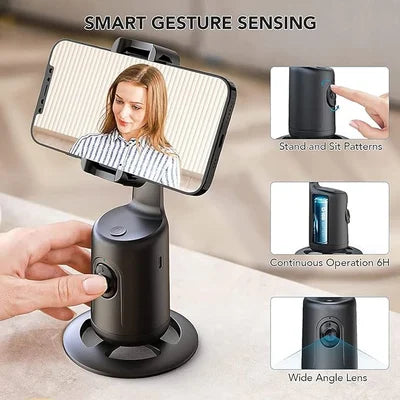 Automatisk Rotasjons Holder Med Ansiktssporing For Smartphone 5