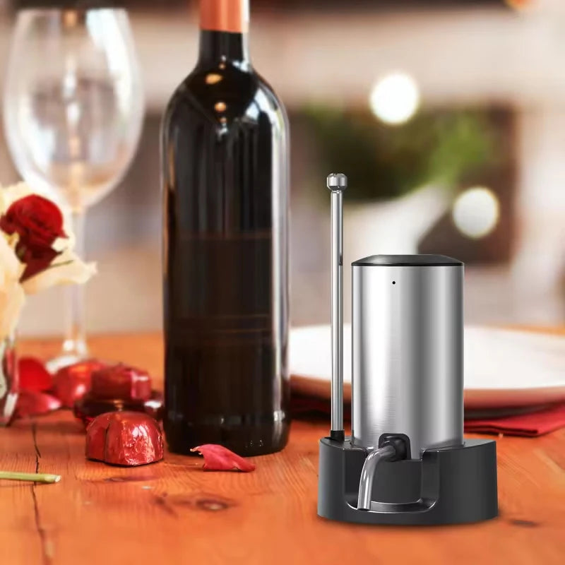 Automatisk Vinlufter og Dispenser med Rustfritt Stål 3