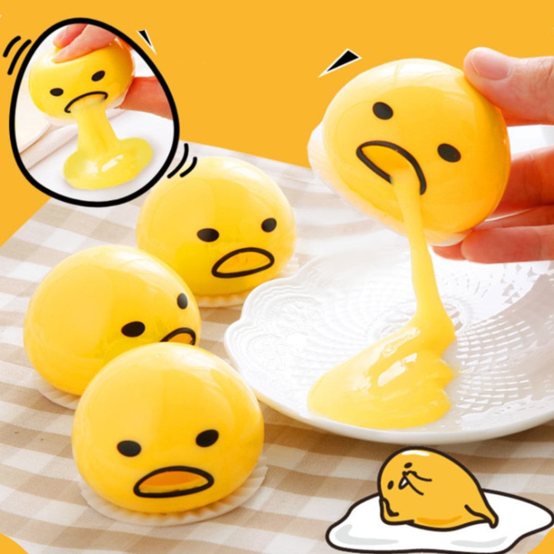 Avslapningsball Egg Yolk Design Morsom og Leken 3