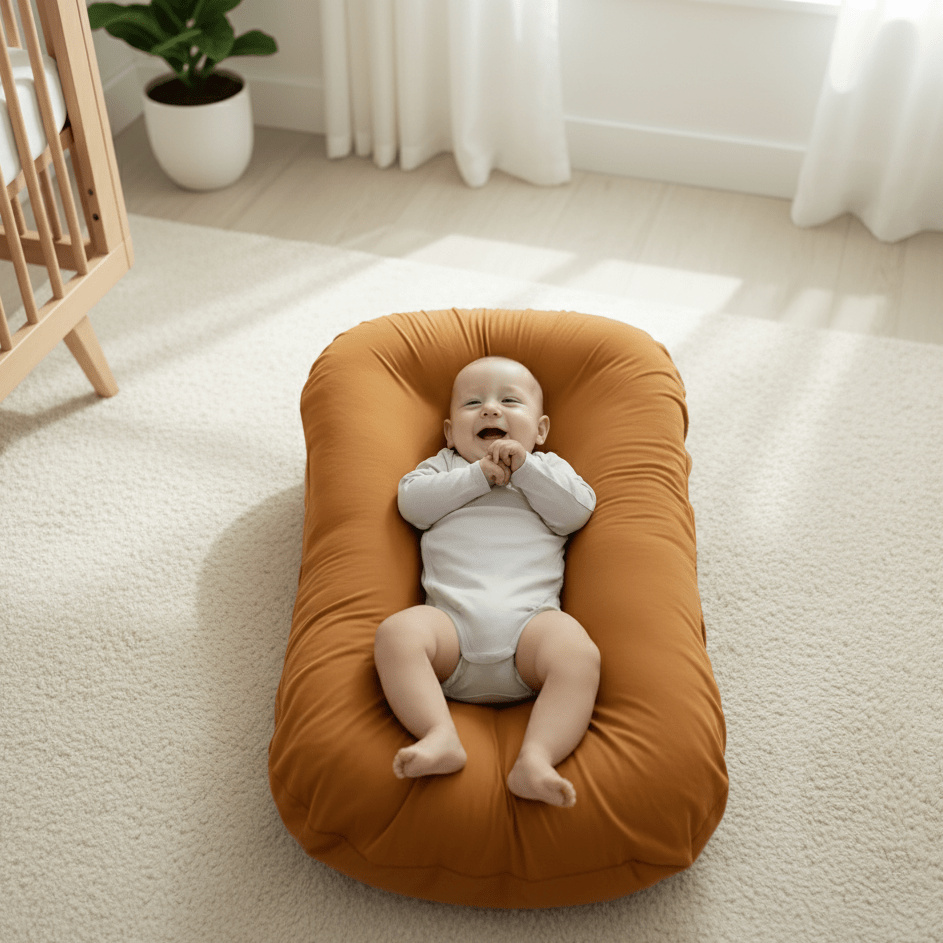 Baby Pute Ergonomisk Design for Naturlig Hodestøtte 5