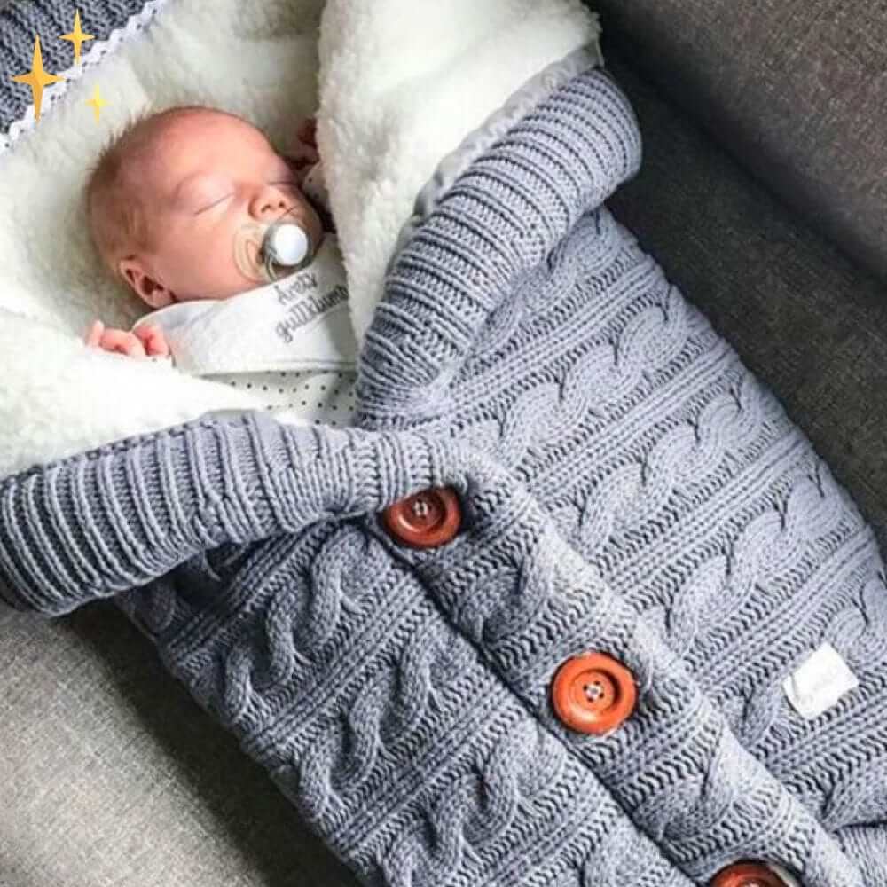 Baby Sovepose Mønstret med Knapper 0