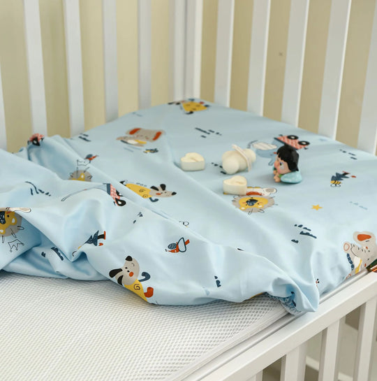 Babylaken Sett til Sprinkelseng med Elefantmotiv 2
