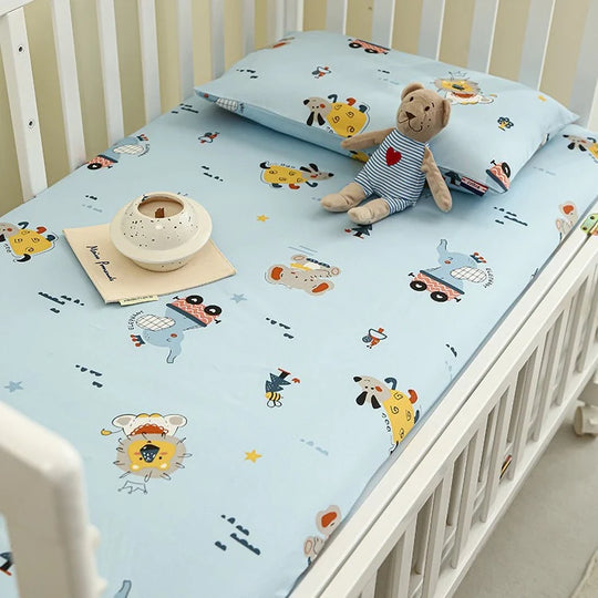 Babylaken Sett til Sprinkelseng med Elefantmotiv 6