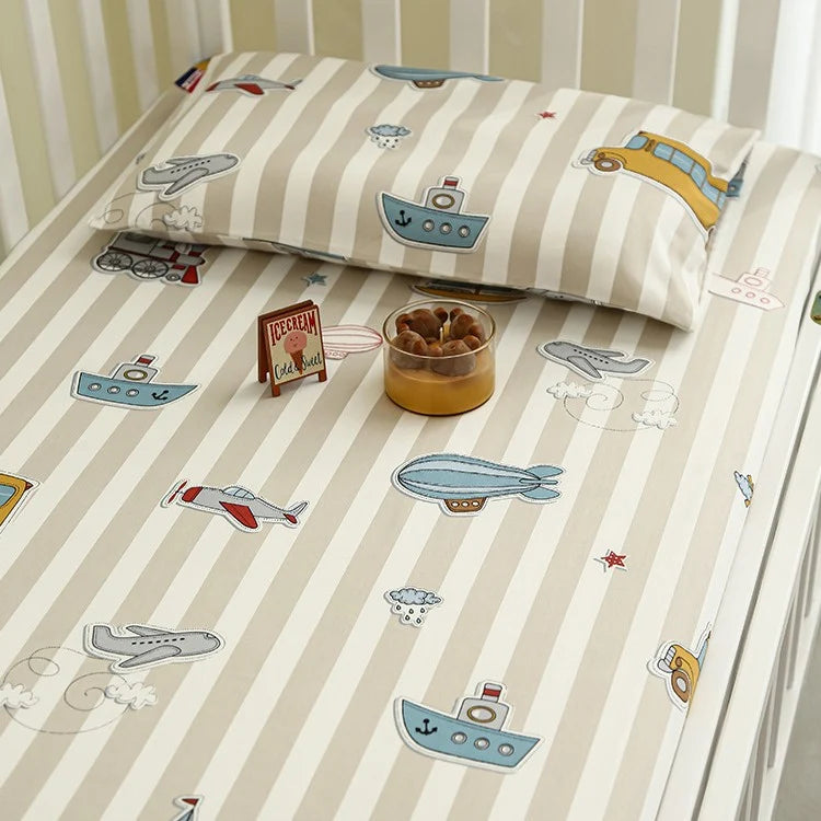 Babylaken Sett til Sprinkelseng med Elefantmotiv 8