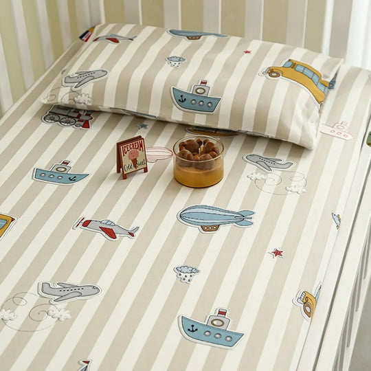 Babylaken Sett til Sprinkelseng med Elefantmotiv 8