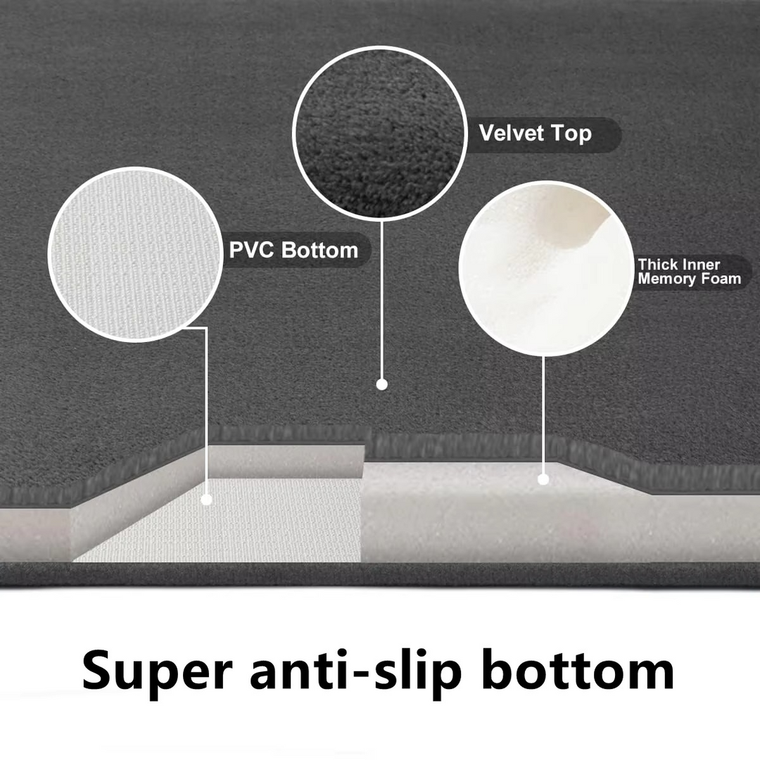 Badematte Høyabsorberende Sklisikker Design for Bad og Ganger 3