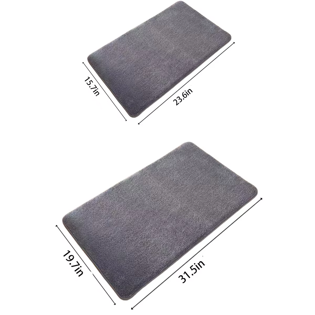 Badematte Høyabsorberende Sklisikker Design for Bad og Ganger 4