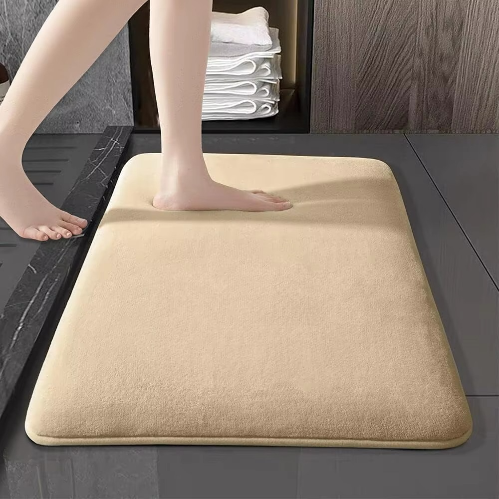 Badematte Høyabsorberende Sklisikker Design for Bad og Ganger 8