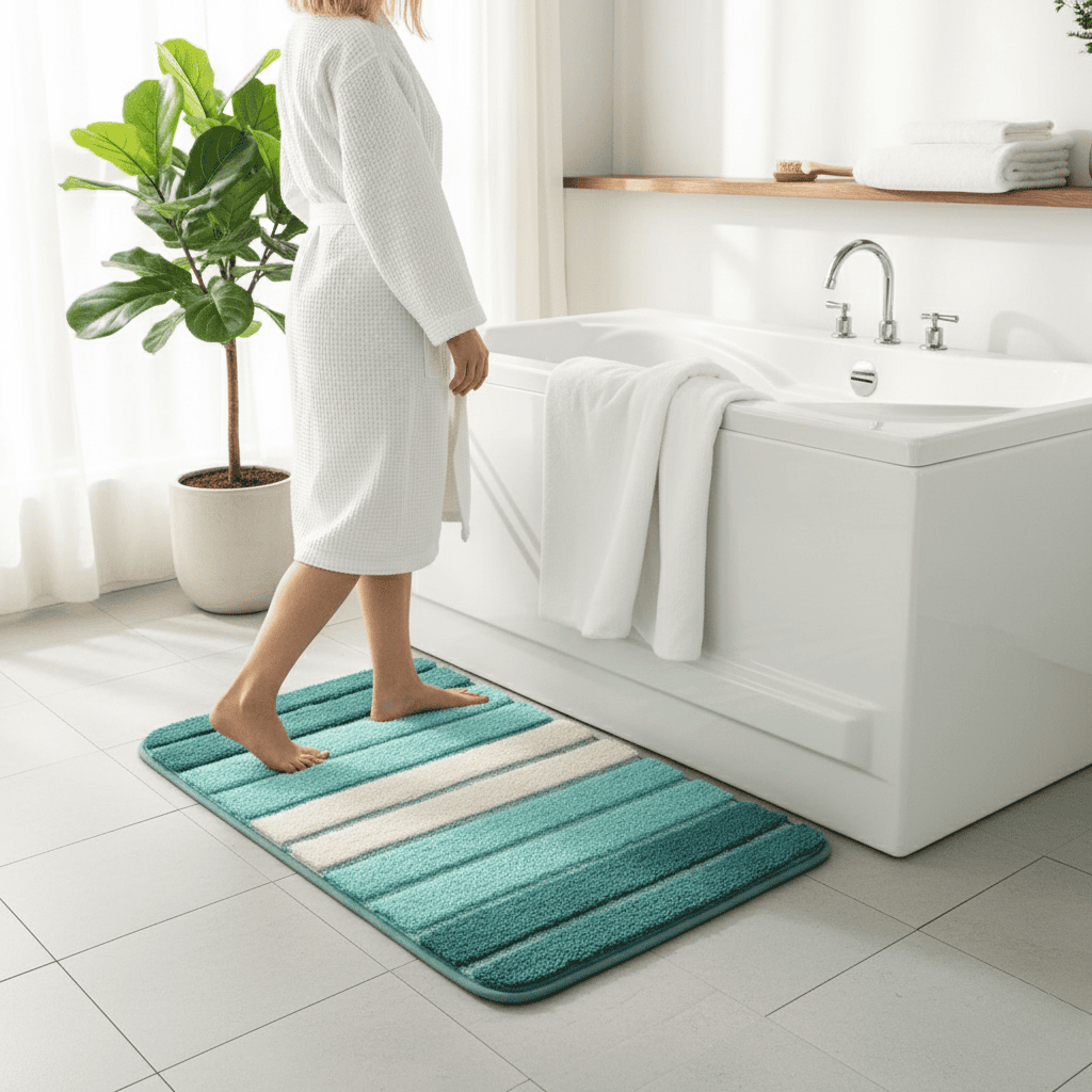 Badematte Hurtigtørkende for Bad med Komfortabel Design 1