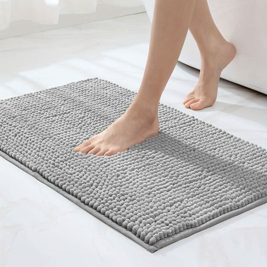 Badematte i Chenille med Sklisikker Bakside 0