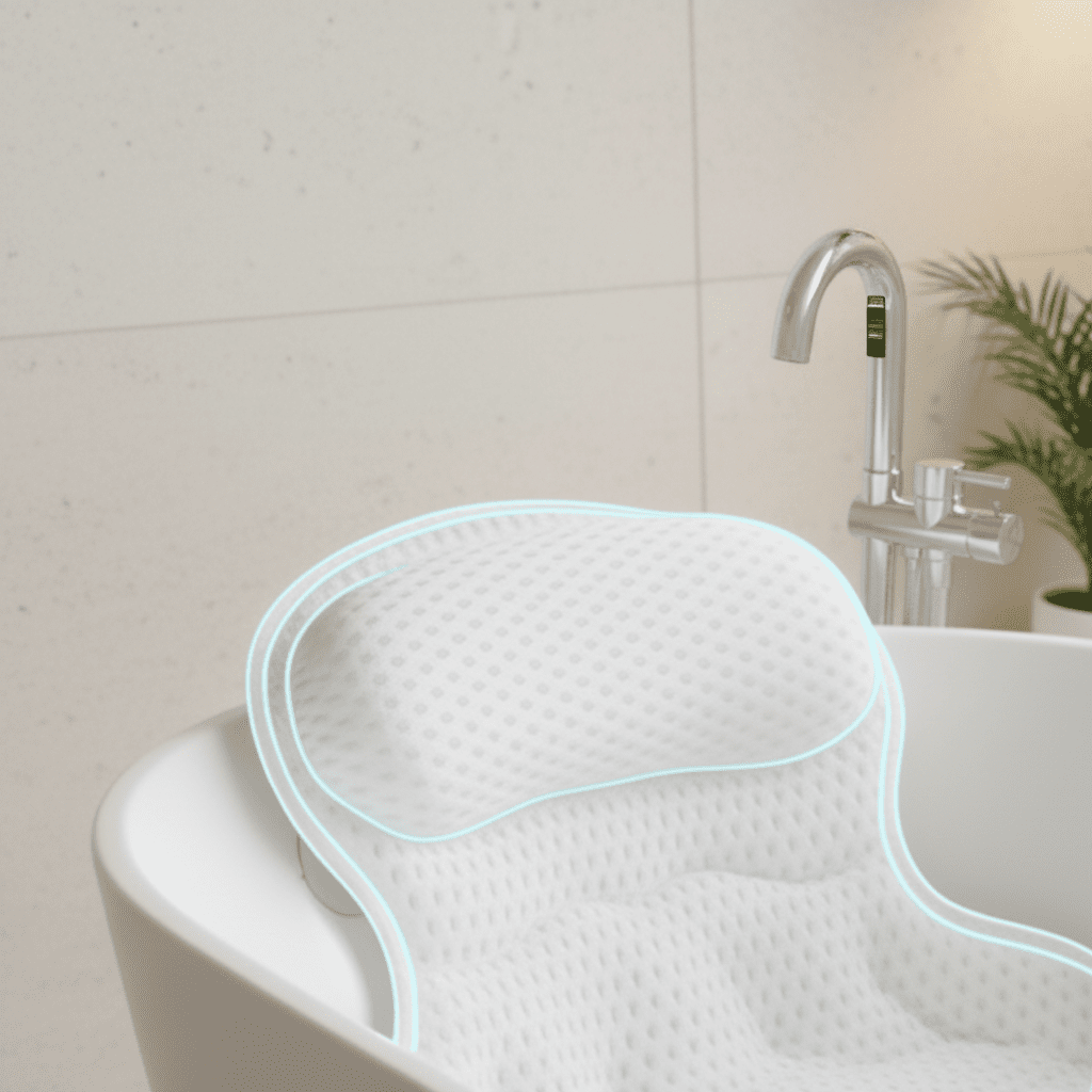 Badepute med Ergonomisk Nakke- og Ryggstøtte 1