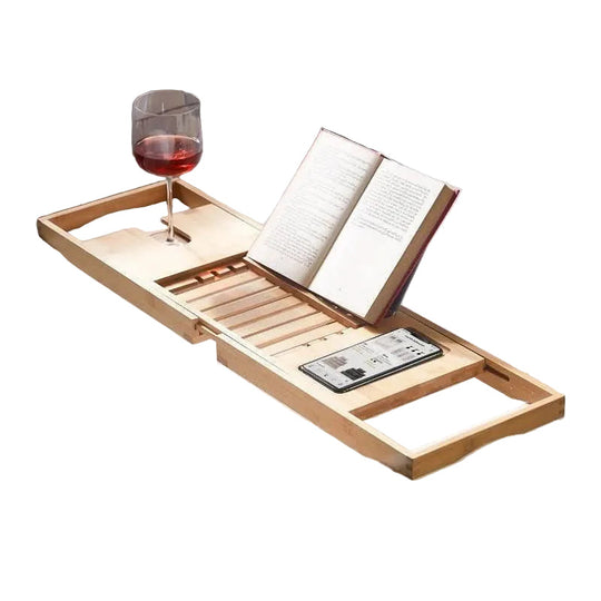 Baderomsbrett i Bambus med Justerbar Bredde 0