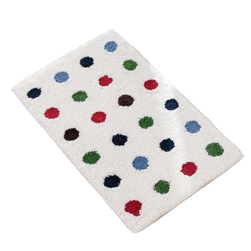 Baderomsmatte Tuftede Dots Moderne Design 50x80cm 0