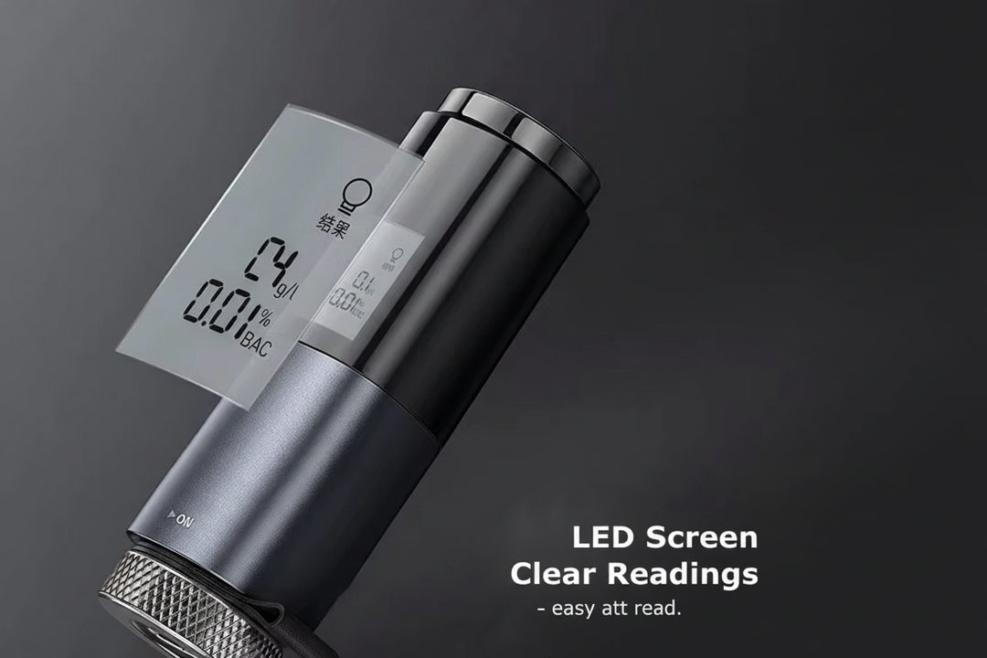 Bærbar Alkoholmåler Kontaktløs Med LED-Skjerm 1