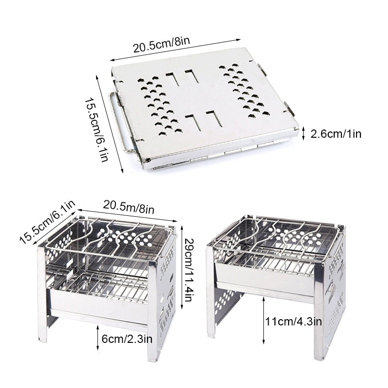 Bærbar BBQ Grill for Utendørs Bruk 1