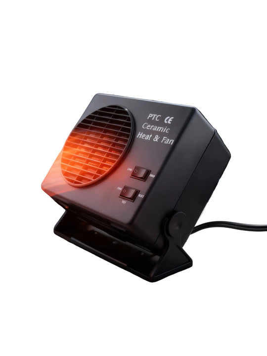 Bærbar Bilvarmer 12V Keramisk Med Termostat Kompakt Design 0