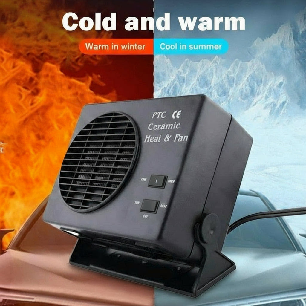 Bærbar Bilvarmer 12V Keramisk Med Termostat Kompakt Design 1