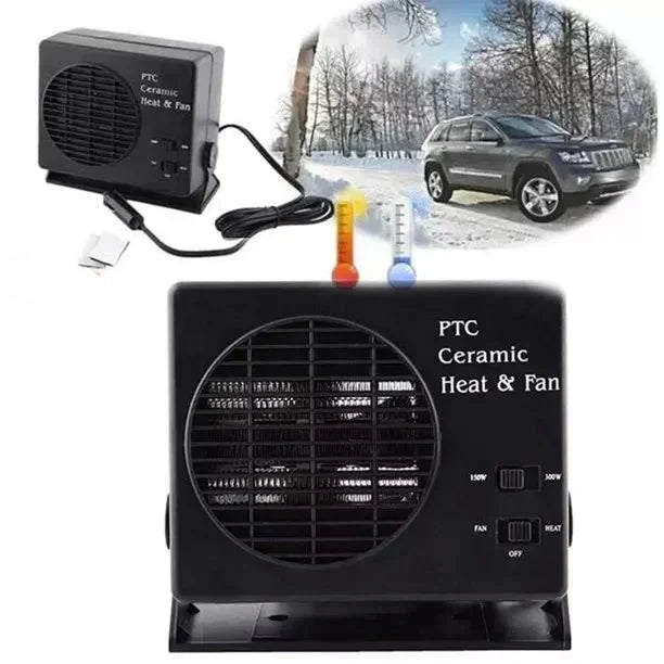 Bærbar Bilvarmer 12V Keramisk Med Termostat Kompakt Design 5