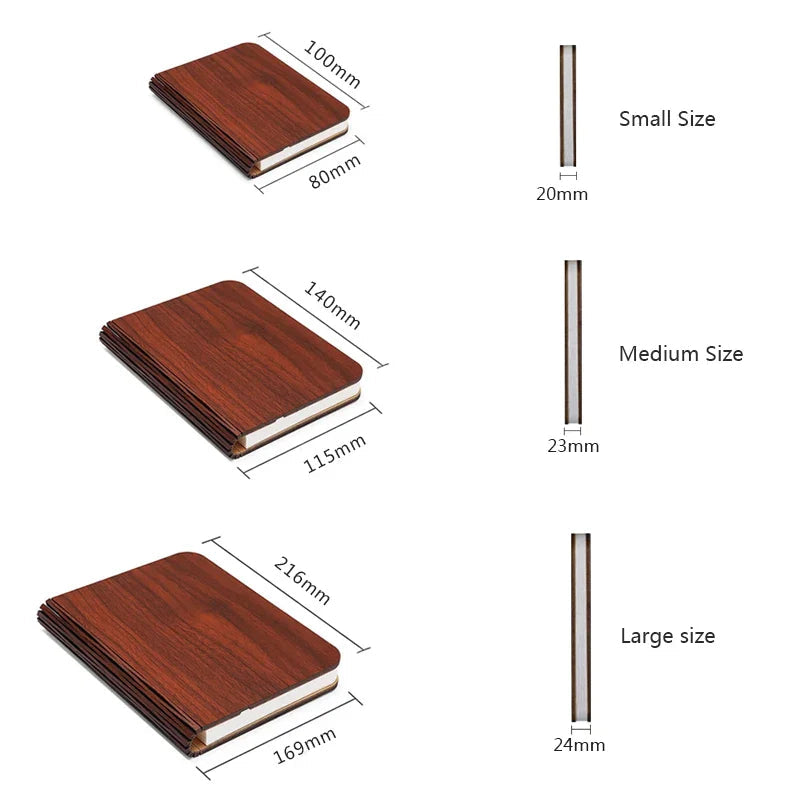 Bærbar Boklampe Sammenleggbar LED 6