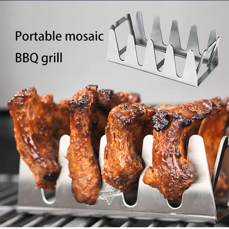 Bærbar Gassgrill Kompakt For Utendørs Grilling 0
