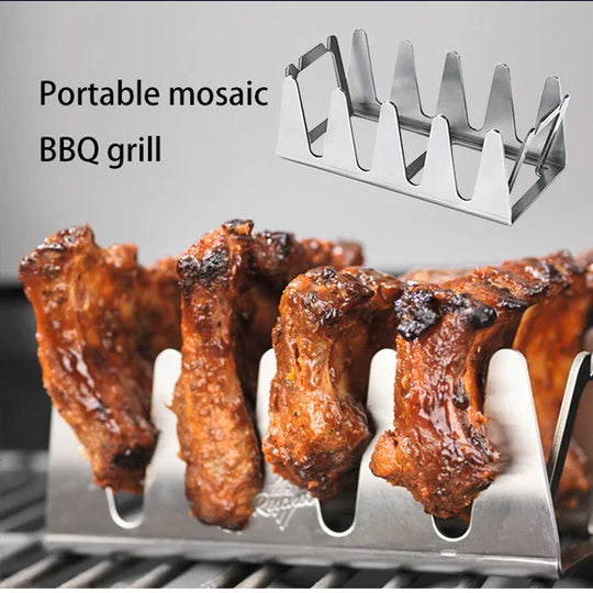 Bærbar Gassgrill Kompakt For Utendørs Grilling 0