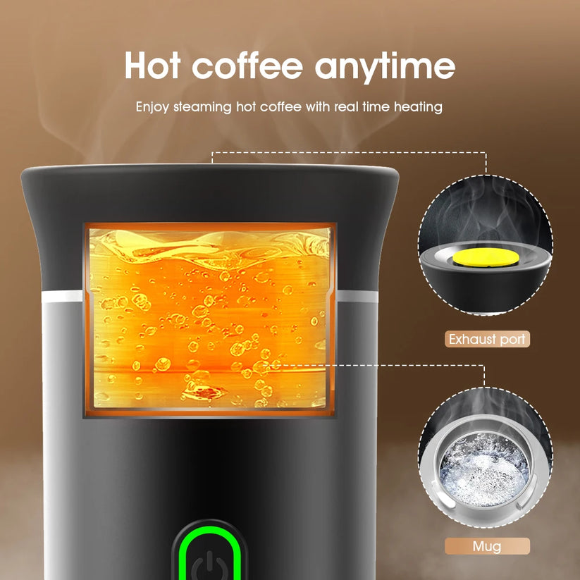 Bærbar Kaffemaskin Kompakt Med Trådløs Drift 4