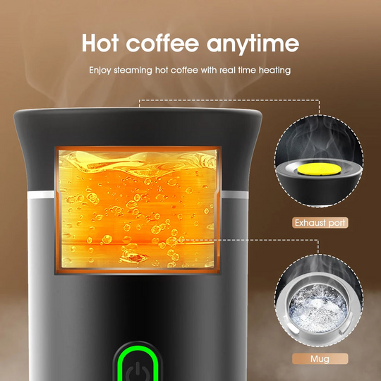 Bærbar Kaffemaskin Kompakt Med Trådløs Drift 4