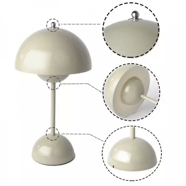 Bærbar LED Bordlampe Moderne Design 8