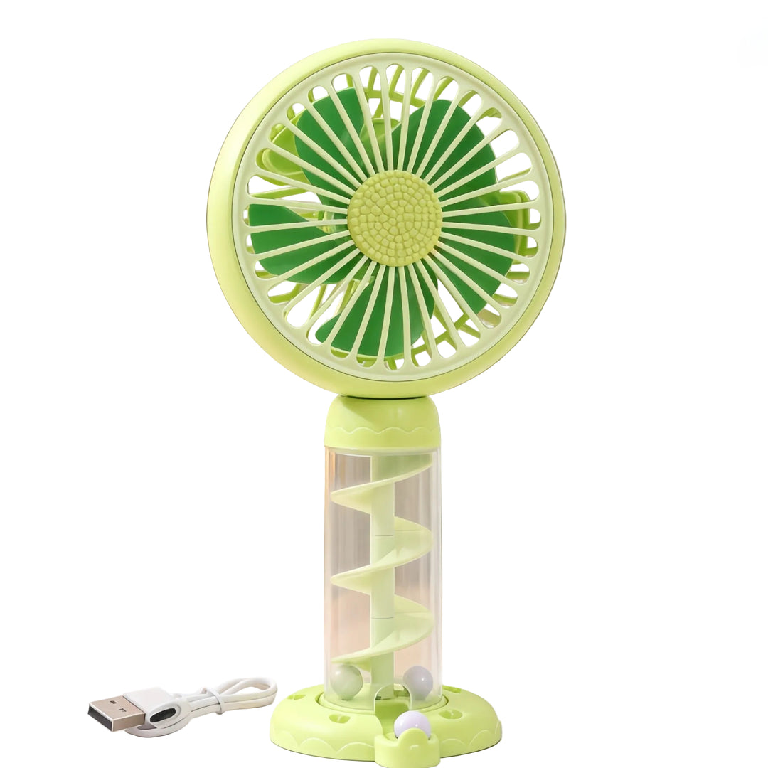 Bærbar Mini-USB Vifte med Spiraldesign 0