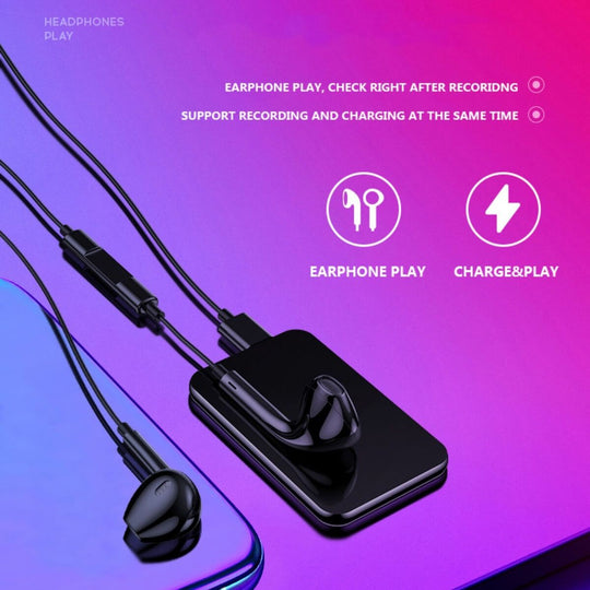 Bærbar Mini Stemmeopptaker 64GB Med Lang Opptakstid 3