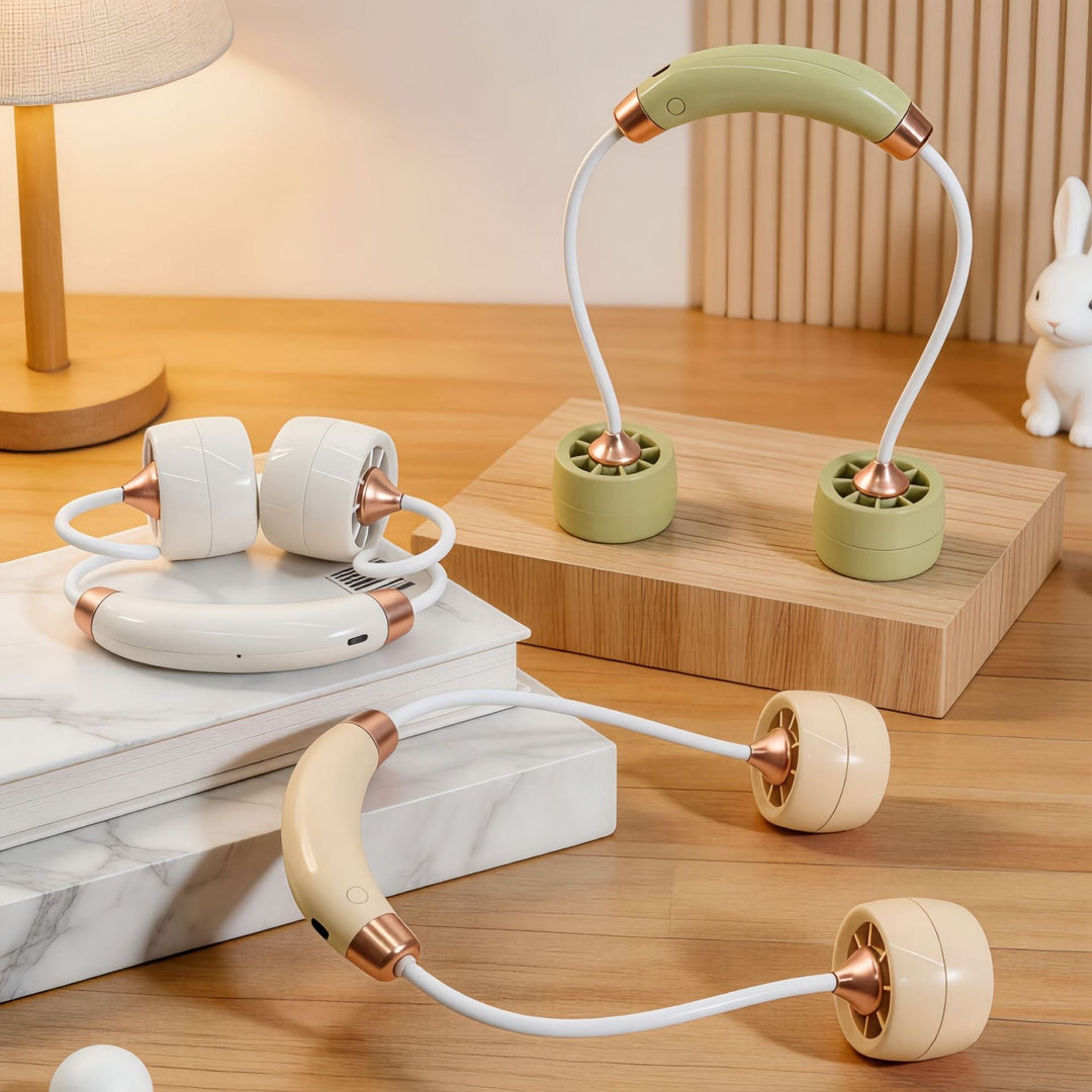 Bærbar Nakkevifte for Kvinner Justerbar Design 2