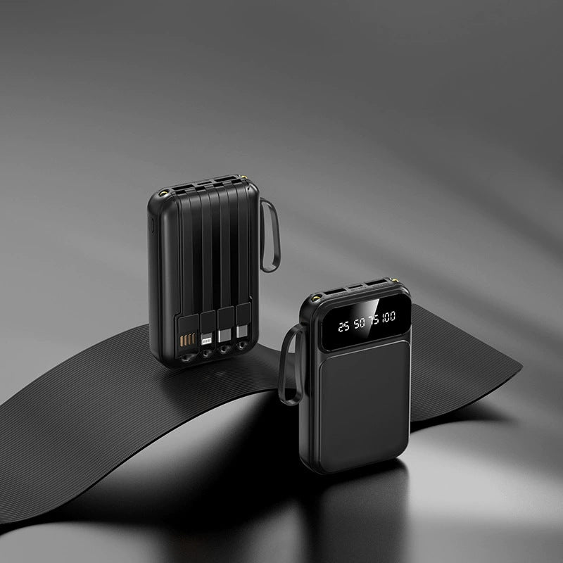 Bærbar Powerbank 20000mAh med LED-skjerm og Flere USB-porter Nødlader 4