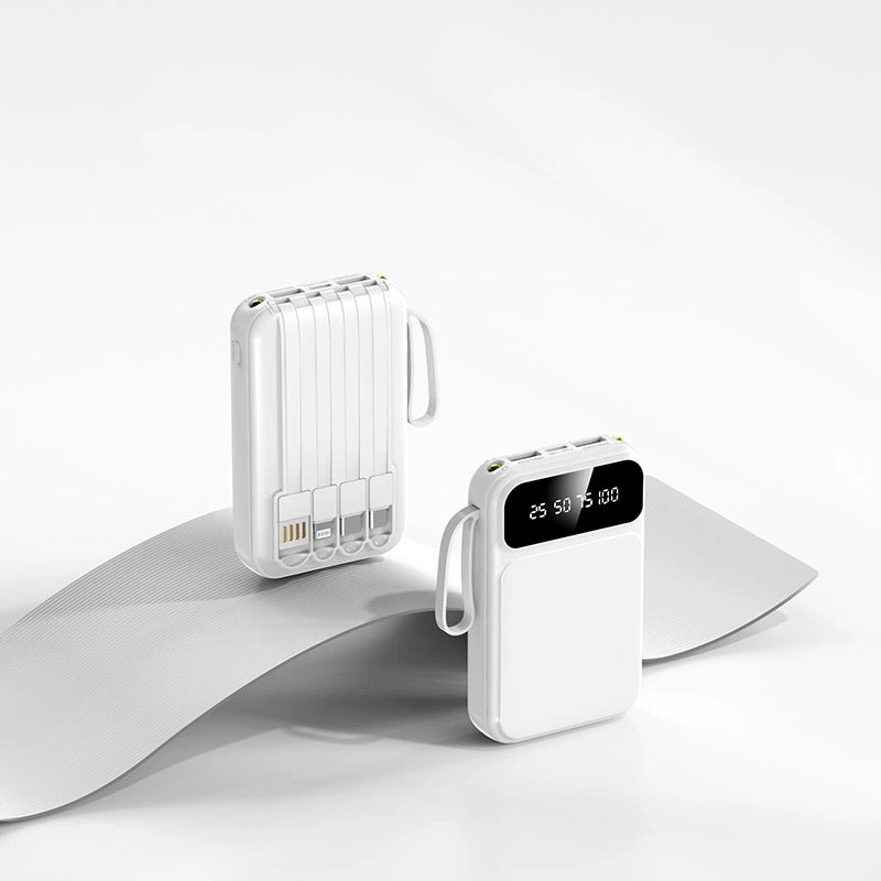 Bærbar Powerbank 20000mAh med LED-skjerm og Flere USB-porter Nødlader 7