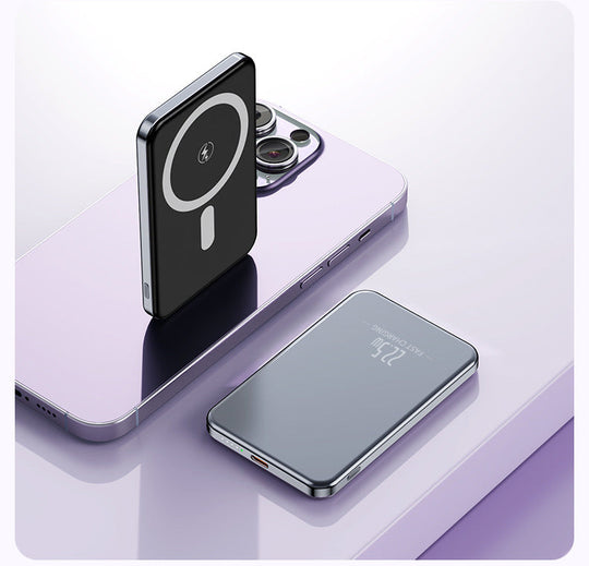 Bærbar Powerbank 20000mAh med Magnetisk Tilkobling og LED-Skjerm Nødlader 4