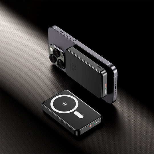 Bærbar Powerbank 20000mAh med Magnetisk Tilkobling og LED-Skjerm Nødlader 7