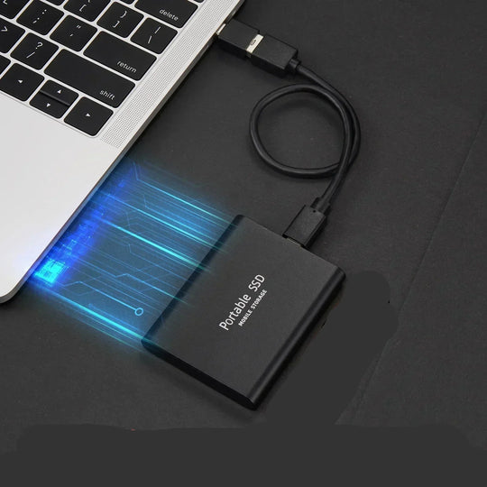 Bærbar SSD-stasjon med kompakt design og rask dataoverføring 1