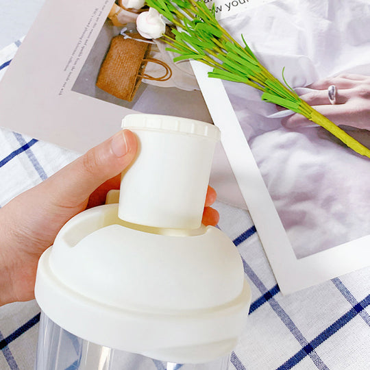 Bærbar Salatbeholder med Gaffel og Dressingholdere 1000ml 4