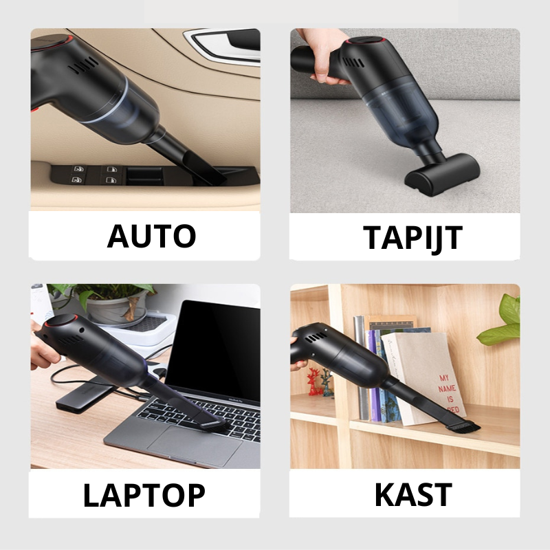 Bærbar Støvsuger for Bil og Hjem 4